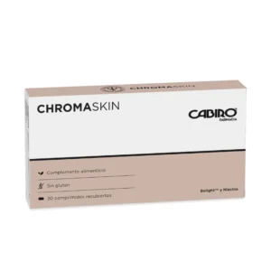 Complemento alimenticio antimanchas Cabiró Chromaskin con Belight3 y niacina