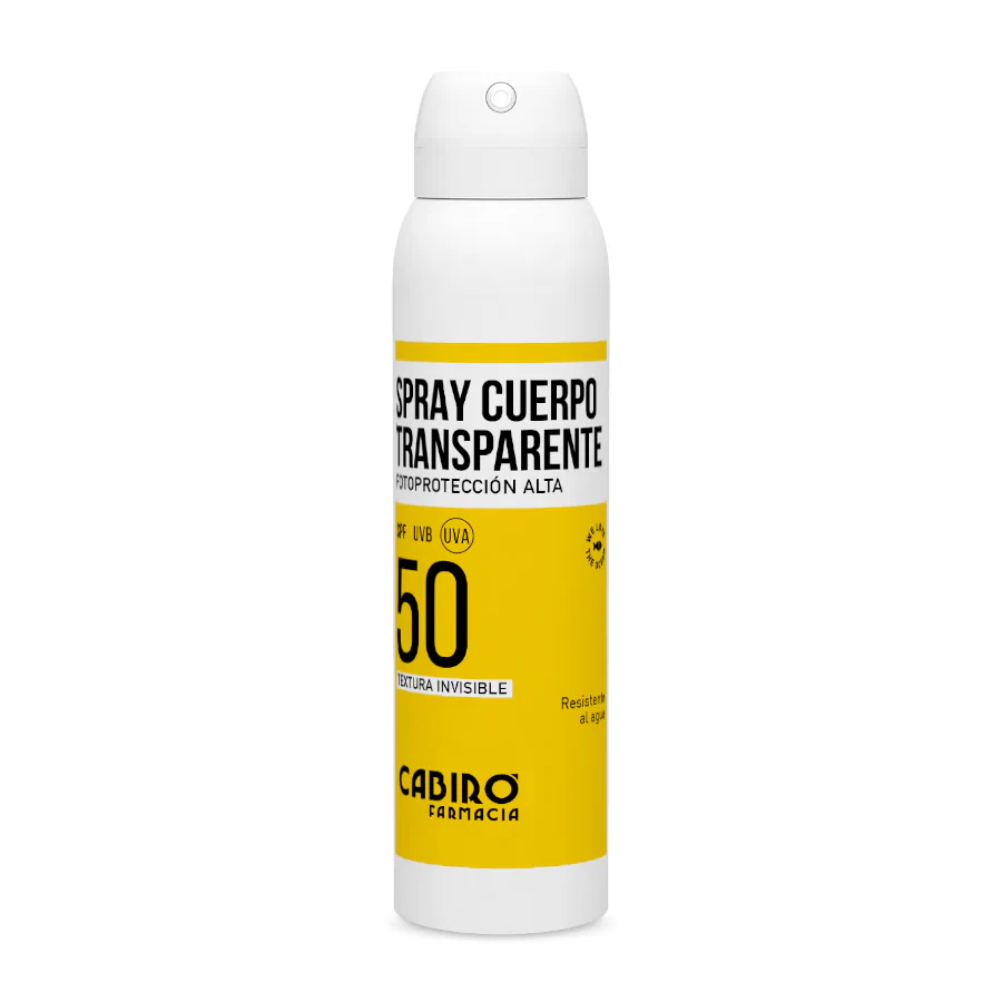 cabiró spray solar corporal transparente spf50 200ml