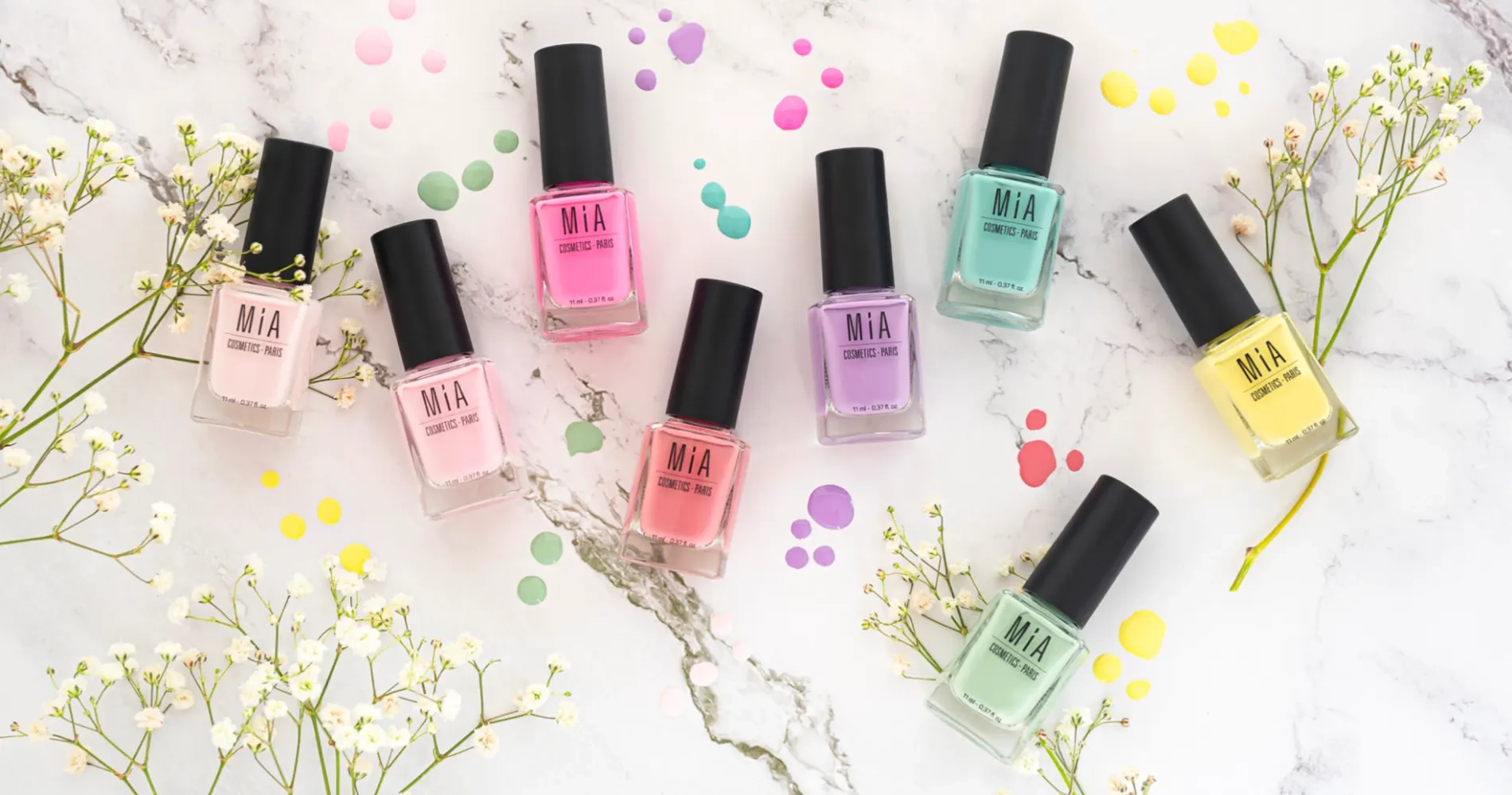 uñas color mia cosmetics esmaltes donostia farmacia