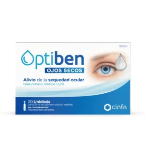 Optiben Colirio Unidosis ojo seco 20 unidades