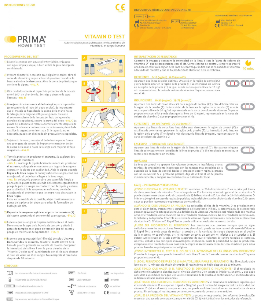 Test Vitamina D para Autodiagnóstico - Imagen 2